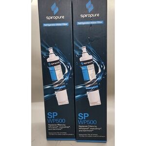 Spiropure SP-WP500 Refrigerator Water Filter Whirlpool Kenmore New (2)